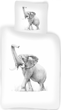 Påslakanset barn - 100x140 cm - Junior - Elefant 